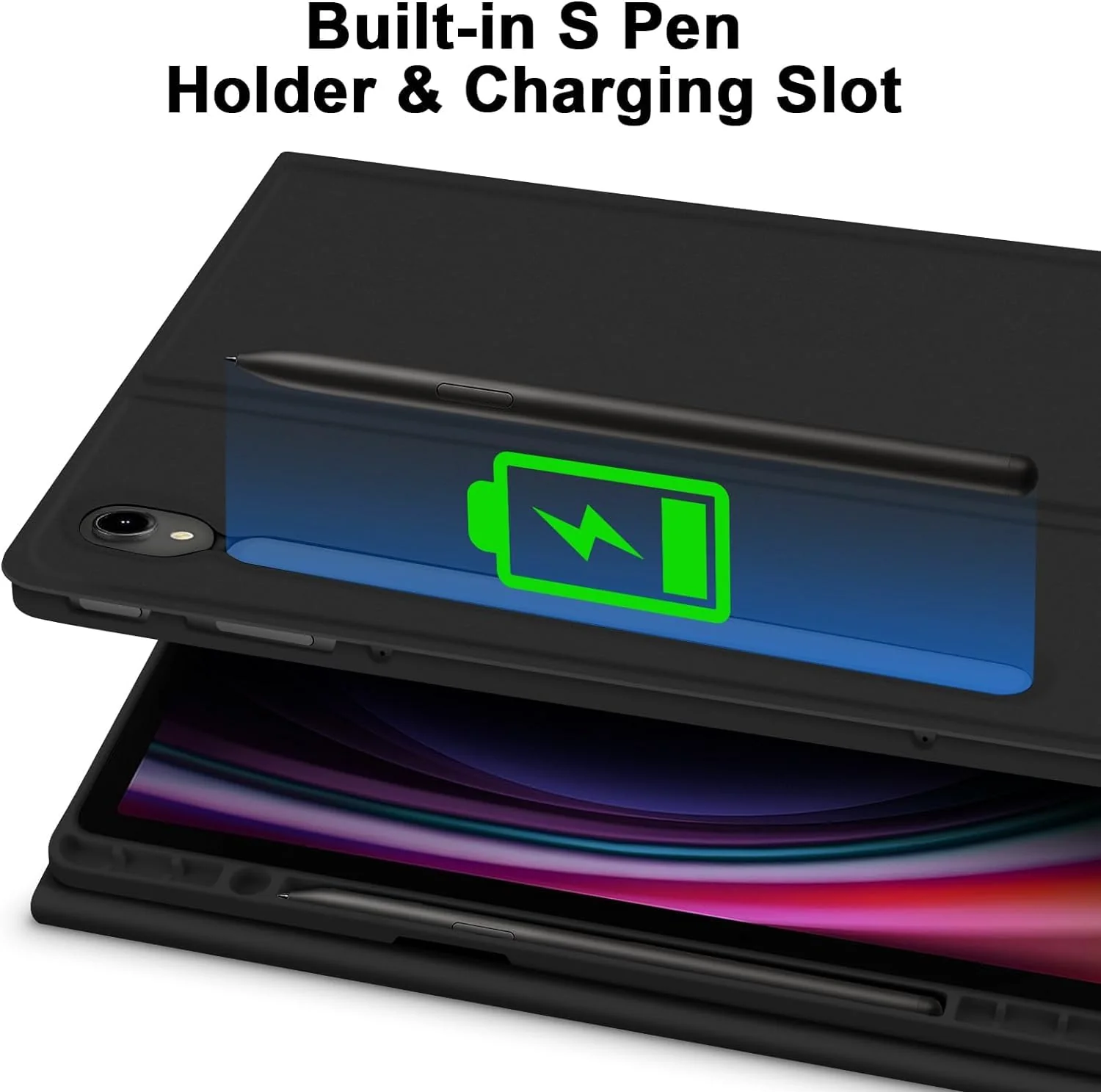typecase Keyboard Case for Samsung Galaxy Tab S10 FE (10.9), S9 (11) & S9 FE (10.9) with S Pen Holder, 3-Viewing Angle, Slim Lightweight Detachable Wireless Bluetooth Keyboard Cover (Not Fit to S10) - Image 3