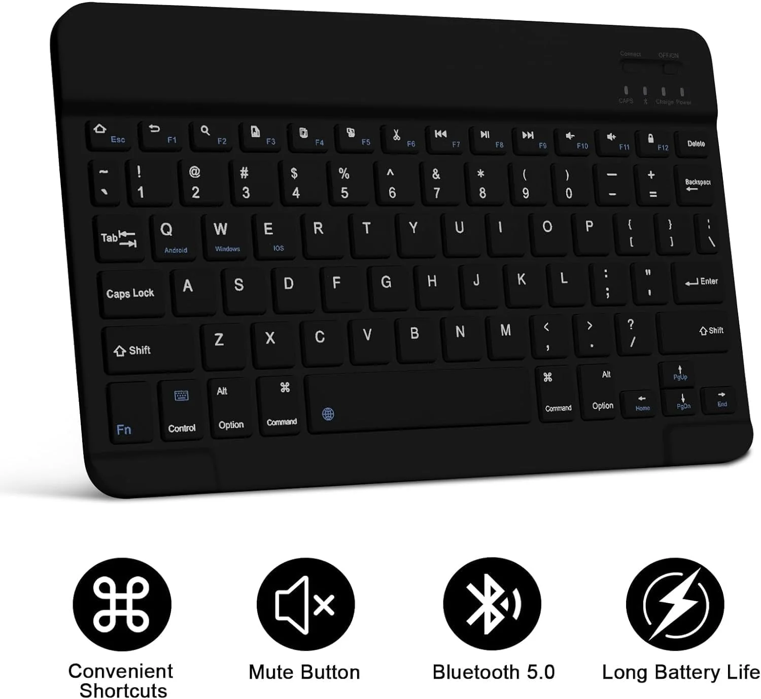 typecase Keyboard Case for Samsung Galaxy Tab S10 FE (10.9), S9 (11) & S9 FE (10.9) with S Pen Holder, 3-Viewing Angle, Slim Lightweight Detachable Wireless Bluetooth Keyboard Cover (Not Fit to S10) - Image 5