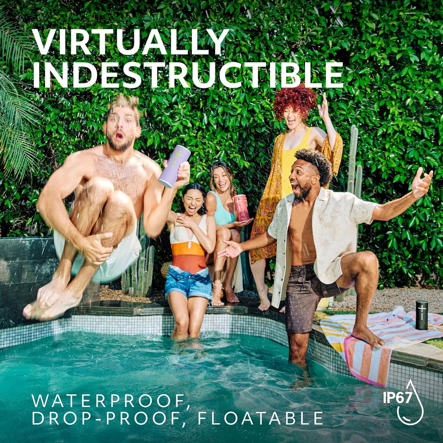 Ultimate Ears Boom 4 Portable Waterproof Bluetooth Speaker with 360-Degree, Bold, Immersive, Crystal-Clear Sound, Floating Speaker with 15-Hour Battery and 147ft (45m) Range - Raspberry - Image 4
