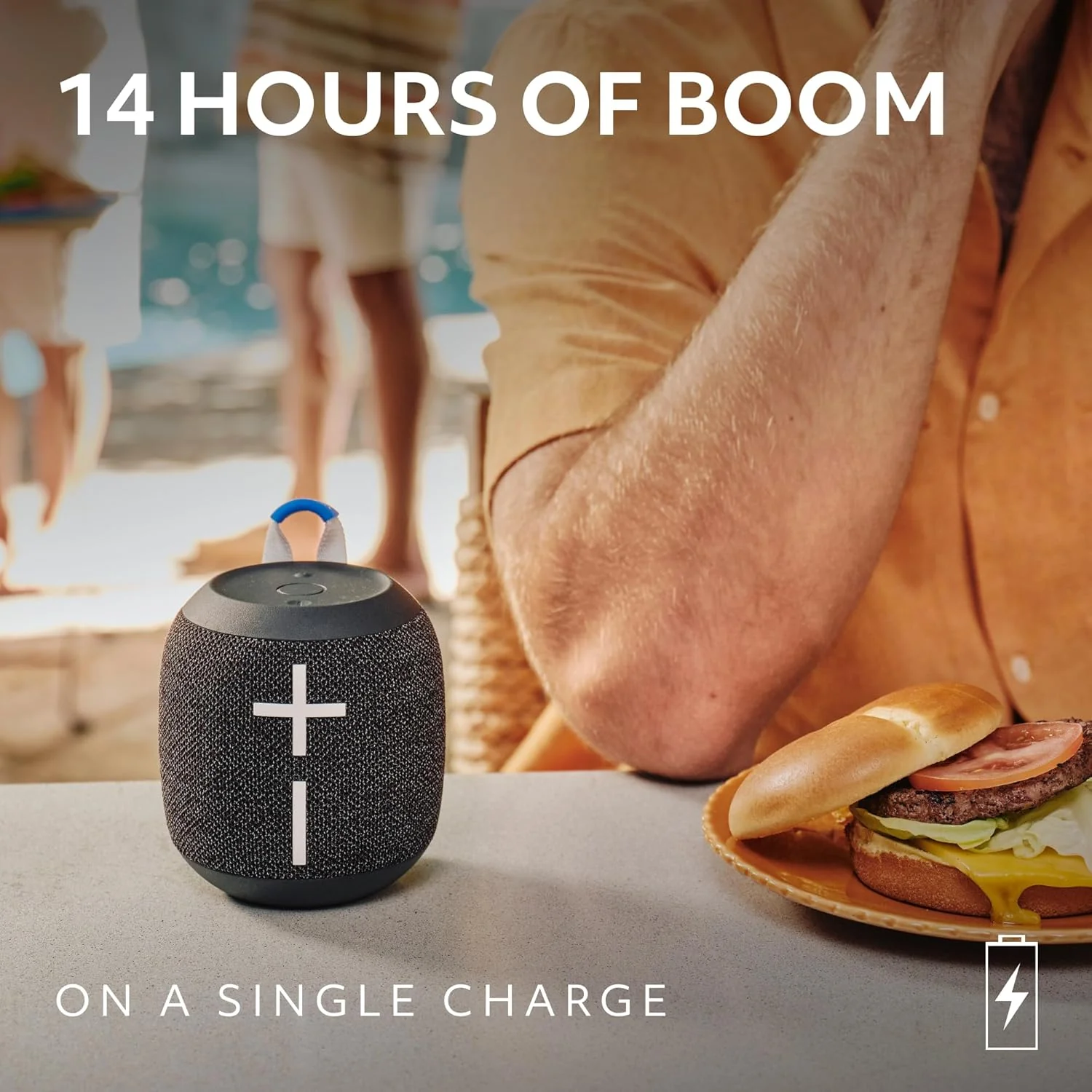 Ultimate Ears WONDERBOOM 4 Portable Waterproof Bluetooth Speaker with Big Bass and 360-Degree Sound, Dustproof Floating Speaker with 40 m (131ft) Range - Image 4
