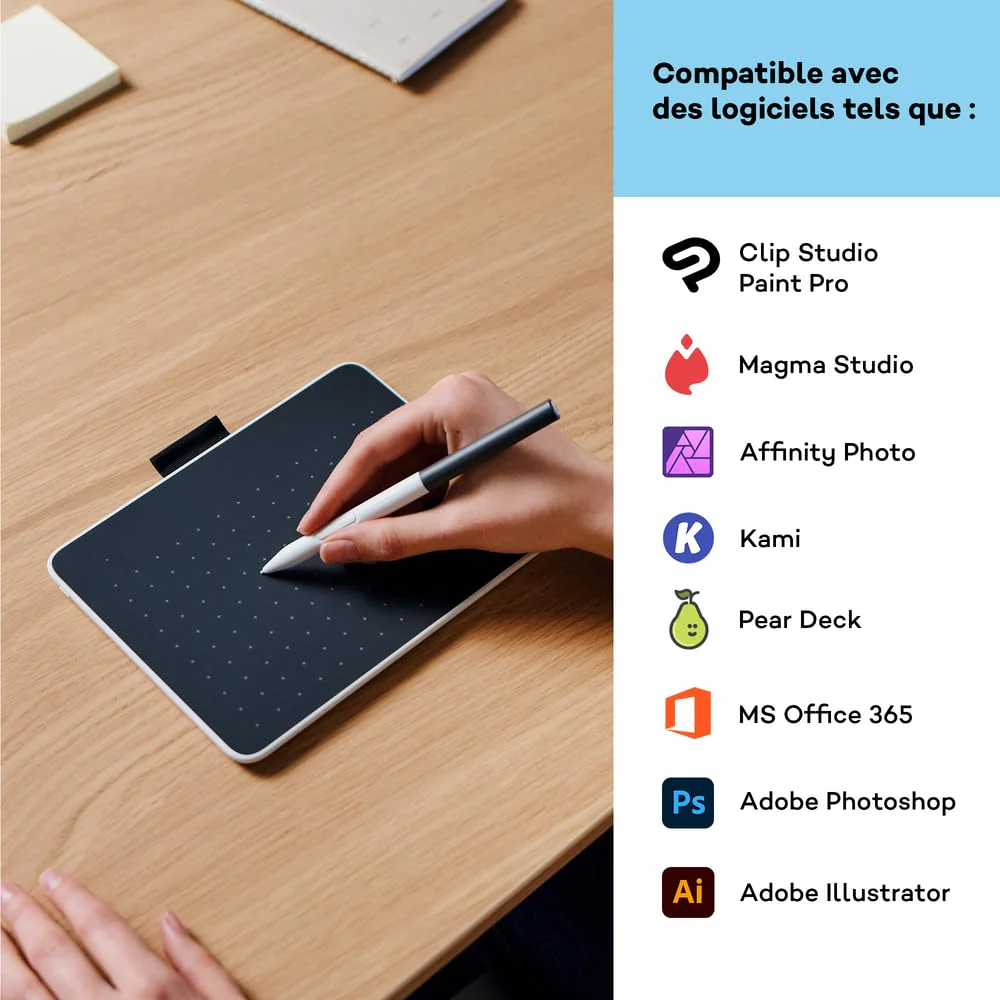 Wacom CTC 4110 One Small Bluetooth Graphics Drawing Tablet, 7.4 x 5.6 inch; Compatible with Chrome, Mac, Windows & Android for Digital, Photo Editing, Design; Includes Creative Software & Training - Image 5