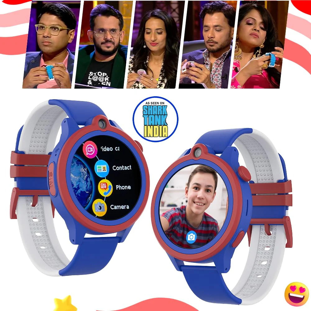 WatchOut Next-Gen+ Smart Watch for Kids, GPS Watch for Kid Tracker, with Sim Slot 5G, Video & Voice Calling, Heart Rate & Fever Alert, SOS Emergency Alerts, Smart Watch for Kids 3-13 (Captain Blue) - Image 5