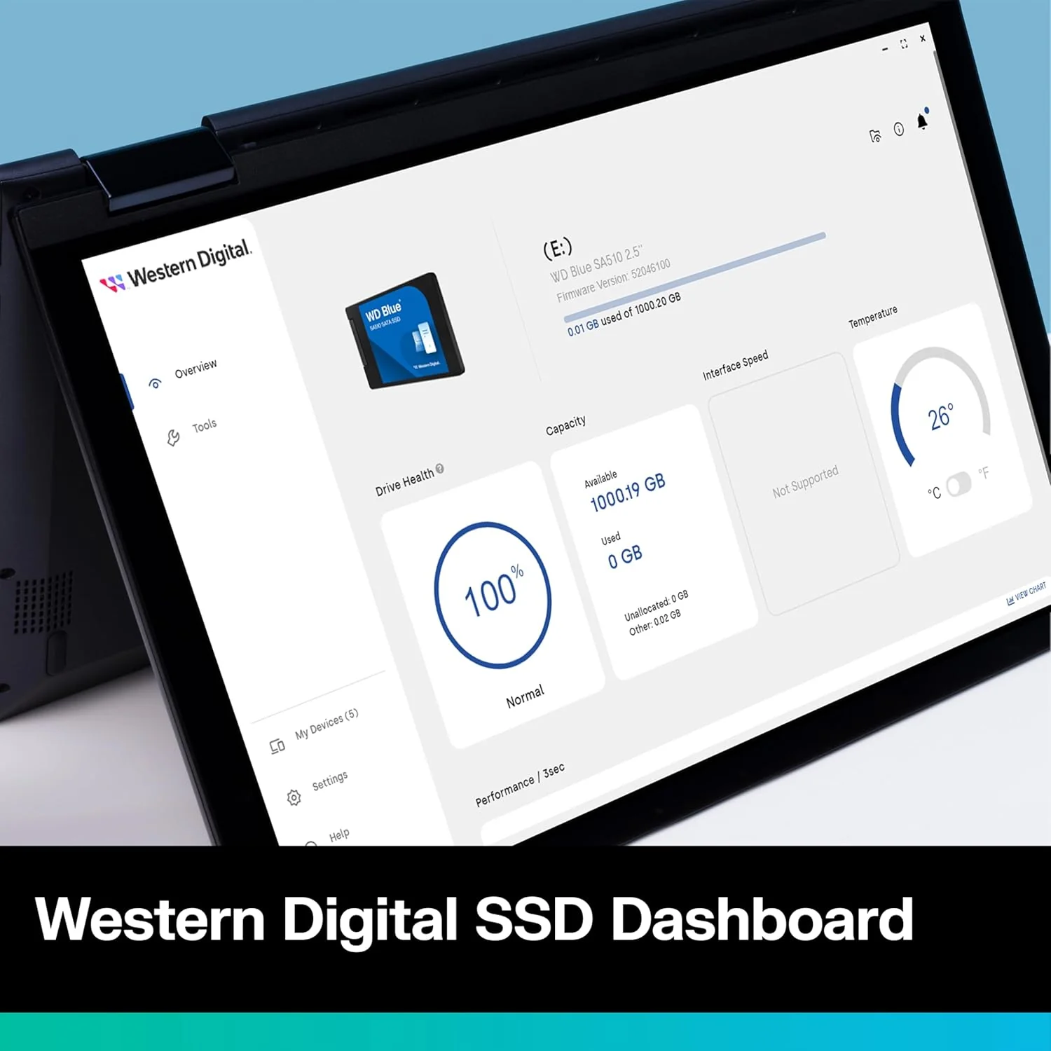 Western Digital WD Blue SA510 SATA 500GB, Up to 560MB/s, 2.5 Inch/7 mm, 5Y Warranty, Internal Solid State Drive (SSD) (WDS500G3B0A) - Image 4