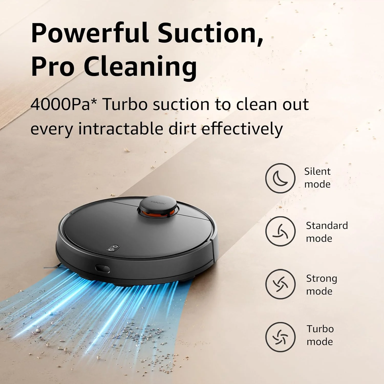 Xiaomi Robot Vacuum Cleaner S10 for Home | 4000 Pa Powerful Suction | Advanced Laser Navigation | Multiple Map Memory | Floor Cleaner Machine for Home | 1 Year Warranty | 2024 New Launch - Image 8
