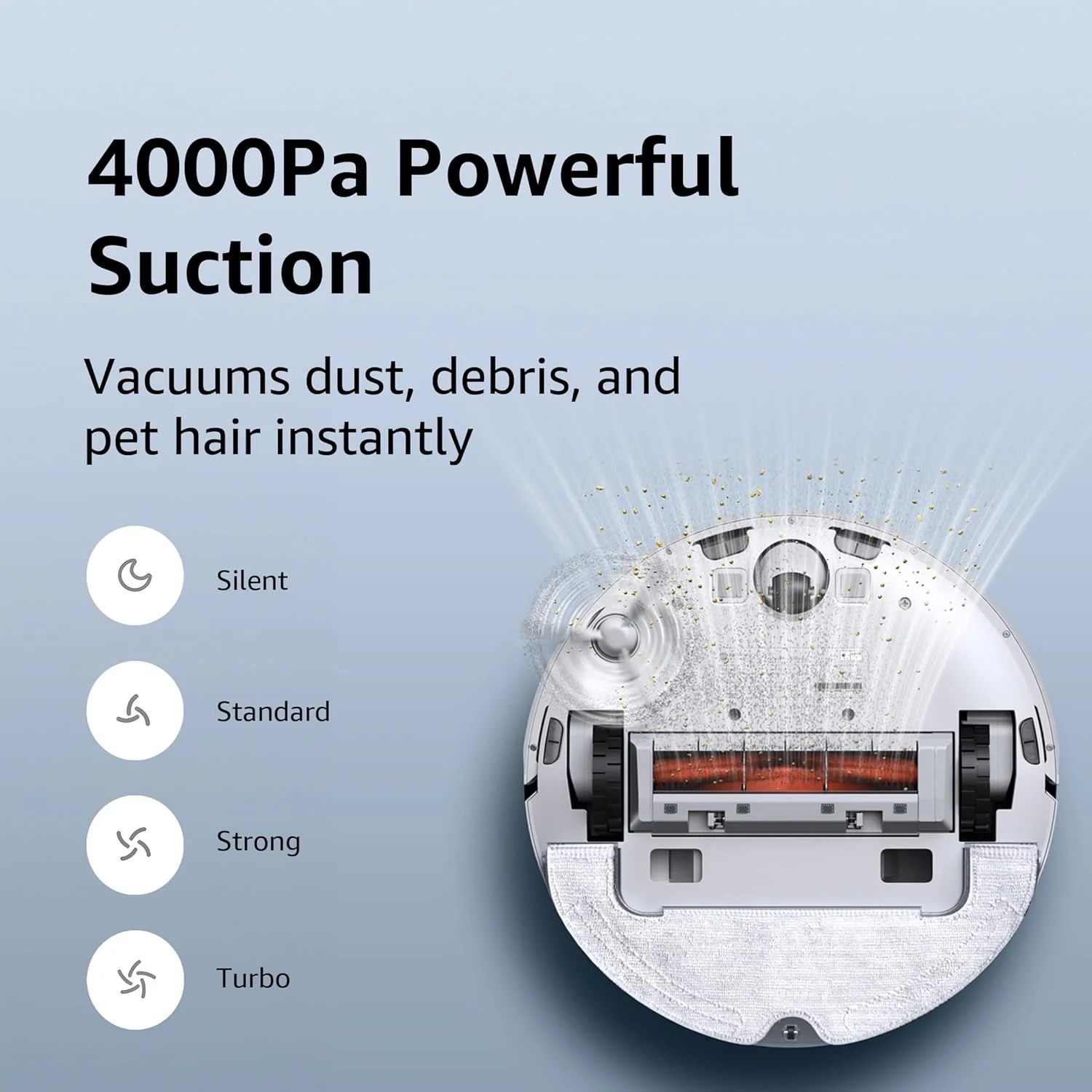 Xiaomi Robot Vacuum Cleaner X10 | Auto Cleaning with 60 Days Hands Free Cleaning | Powerful Suction | Advanced Laser sensors | 240 min Run Time | Vacuum & Mopping - Image 2