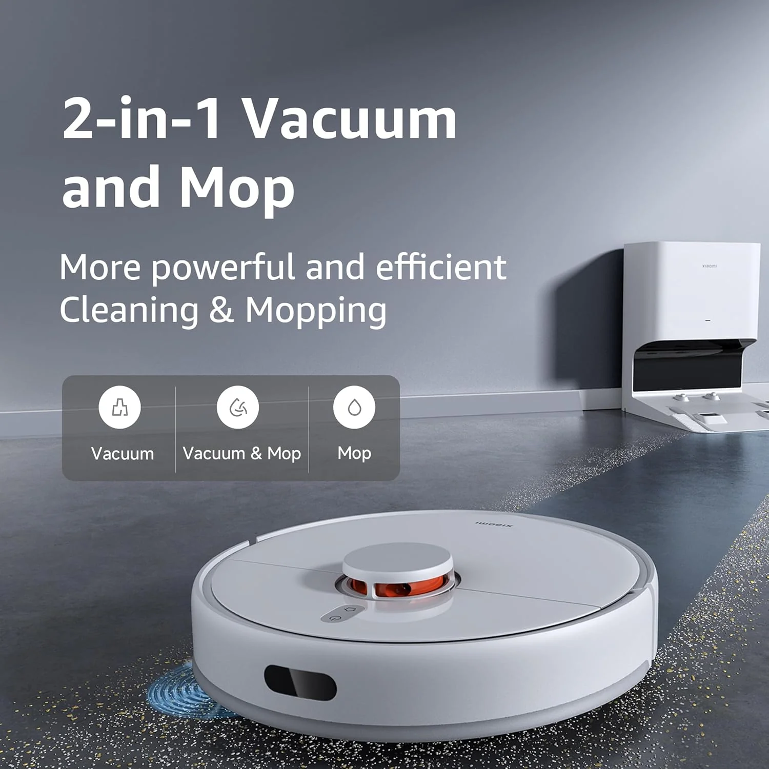 Xiaomi Robot Vacuum Cleaner X10 | Auto Cleaning with 60 Days Hands Free Cleaning | Powerful Suction | Advanced Laser sensors | 240 min Run Time | Vacuum & Mopping - Image 8