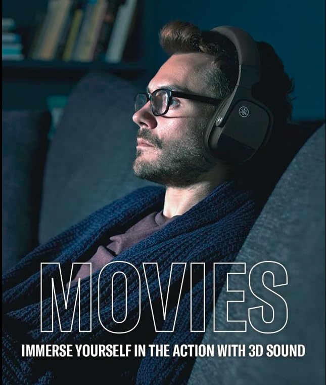 Yamaha YH-L700A 3D Sound Field, Bluetooth Wireless Over Ear Headphone, Advance Noise Canceling, Ambient Sound, Listening Optimizer, Black, with mic (YH-L700A Black) - Image 8