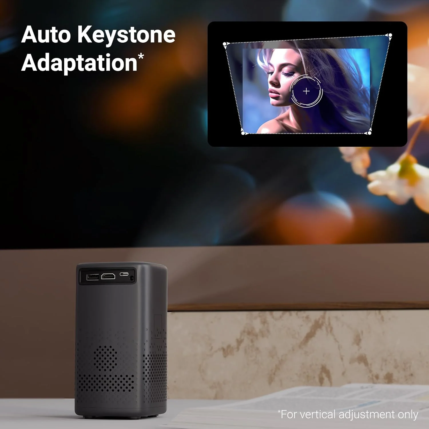 Zebronics Android Portable Smart Projector, 1080p Support, 3600 Lumens, 150" Screen, OTT Apps (Netflix, Prime), Miracast, WiFi, BT, HDMI, Built-in Battery, 2hr Playtime (Pixaplay 74B) (Grey) - Image 4