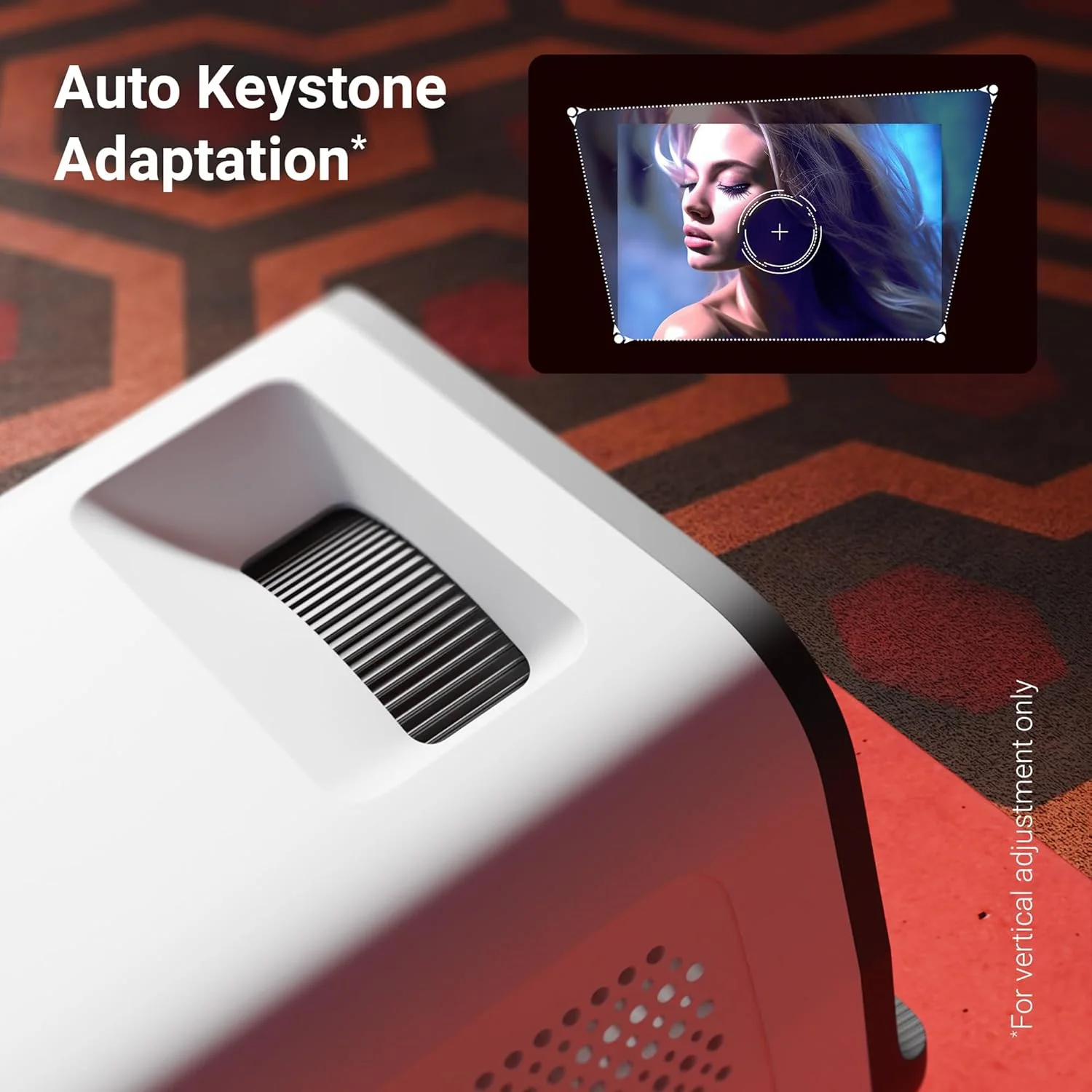 Zebronics Android Smart LED Projector, 4K UHD Support, 4000 Lumens, 100" Screen Size, 240° Tiltable, Auto Keystone, OTT Apps (Netflix, Prime), Miracast, WiFi, BT v5.4, HDMI, USB (Pixaplay 35) - Image 4