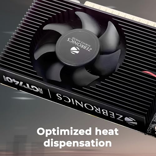 ZEBRONICS GT740-4GD3 Graphics Card,pci_e_x16 Powered by NVIDIA,4GB GDDR3,128-Bit,Pcie3.0,Upto 2560 X 1440 @60Hz,Multiple Outputs-HDMI | DVI | VGA,Physx Support,Heatsink with Fan,High Efficiency - Image 6