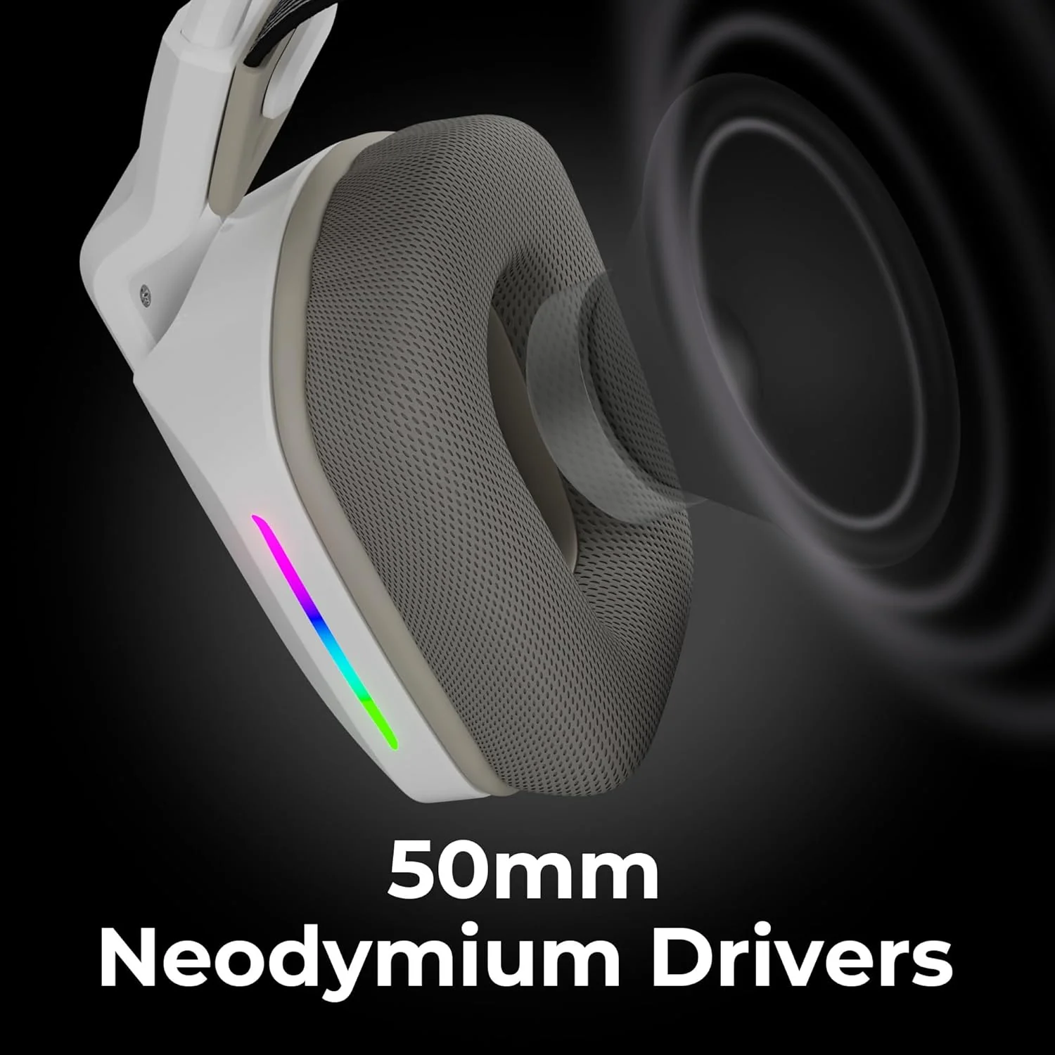 ZEBRONICS Havoc Premium Gaming Headphone with Dolby Atmos Subscription, 50mm Neodymium Drivers, Extra Soft Ear Cushion, Suspension Headband,Braided Cable - Image 2