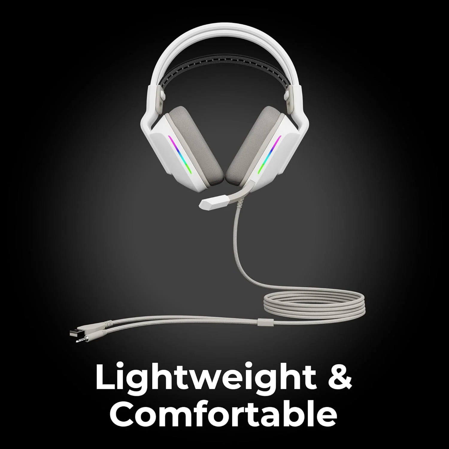ZEBRONICS Havoc Premium Gaming Headphone with Dolby Atmos Subscription, 50mm Neodymium Drivers, Extra Soft Ear Cushion, Suspension Headband,Braided Cable - Image 7