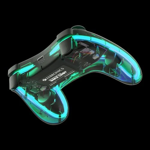 ZEBRONICS MAX LINK + Wireless Gamepad, Dual motors Haptic feedback, Built-in rechargeable battery, RGB light, Plug & play, Supports (Windows | Android | PS3 | PS4 | XBOX 360) - Image 2