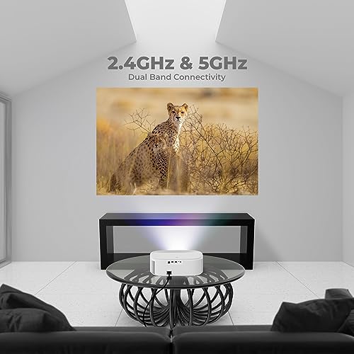 ZEBRONICS PIXAPLAY 28 1080P FHD, 508 cm Screen, Dolby, Smart Projector, 18000 Lumens, Auto Focus, Auto Keystone, HDMI (ARC), Miracast, Dual Band, 30,000 Hour Lamp Life - Image 5