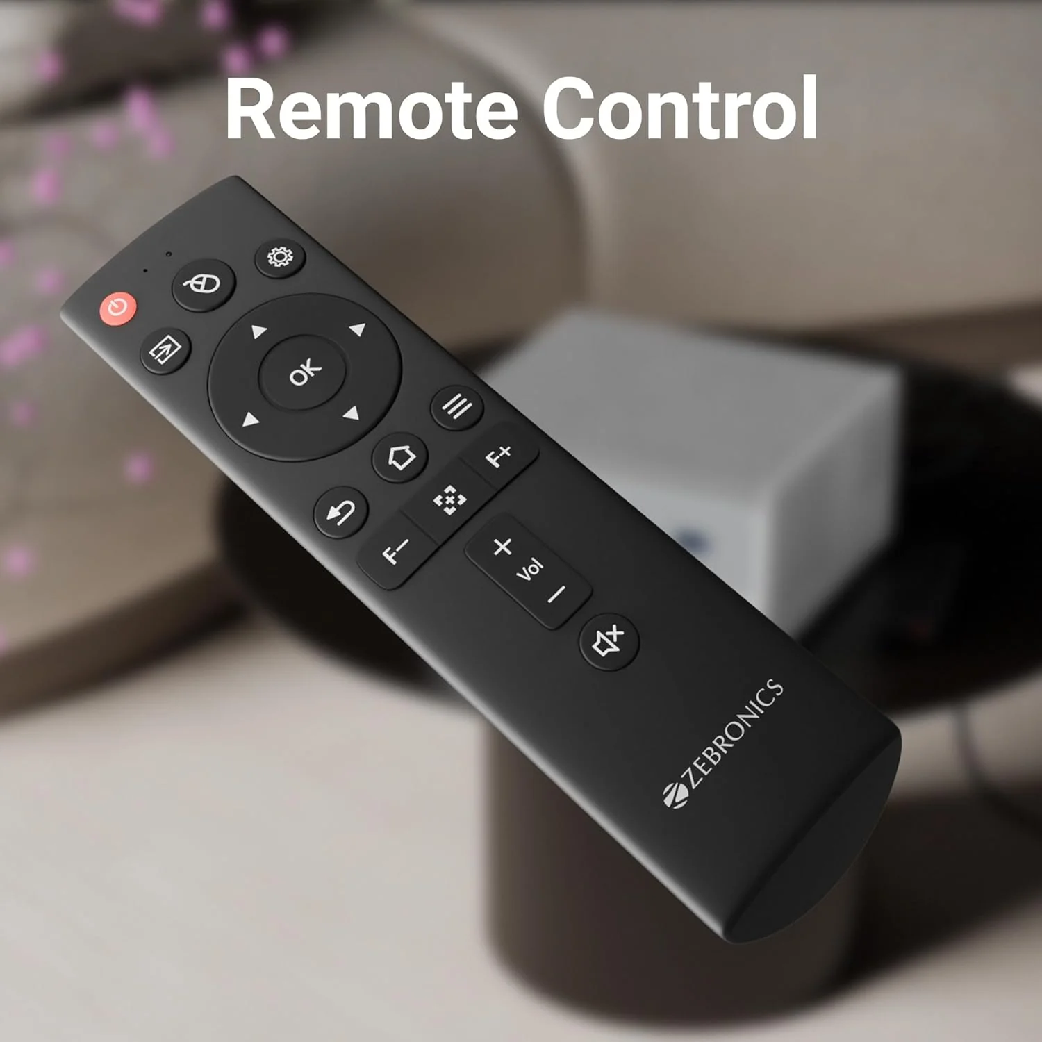 ZEBRONICS PIXAPLAY 68, Android Projector, Dolby Audio, 1080p, 13500 Lumens, 200" Screen Size, Dynamic Speaker, Auto[Focus | Keystone | Obstacle Detection | Screen fit], WiFi, HDMI(ARC), Miracast - Image 7