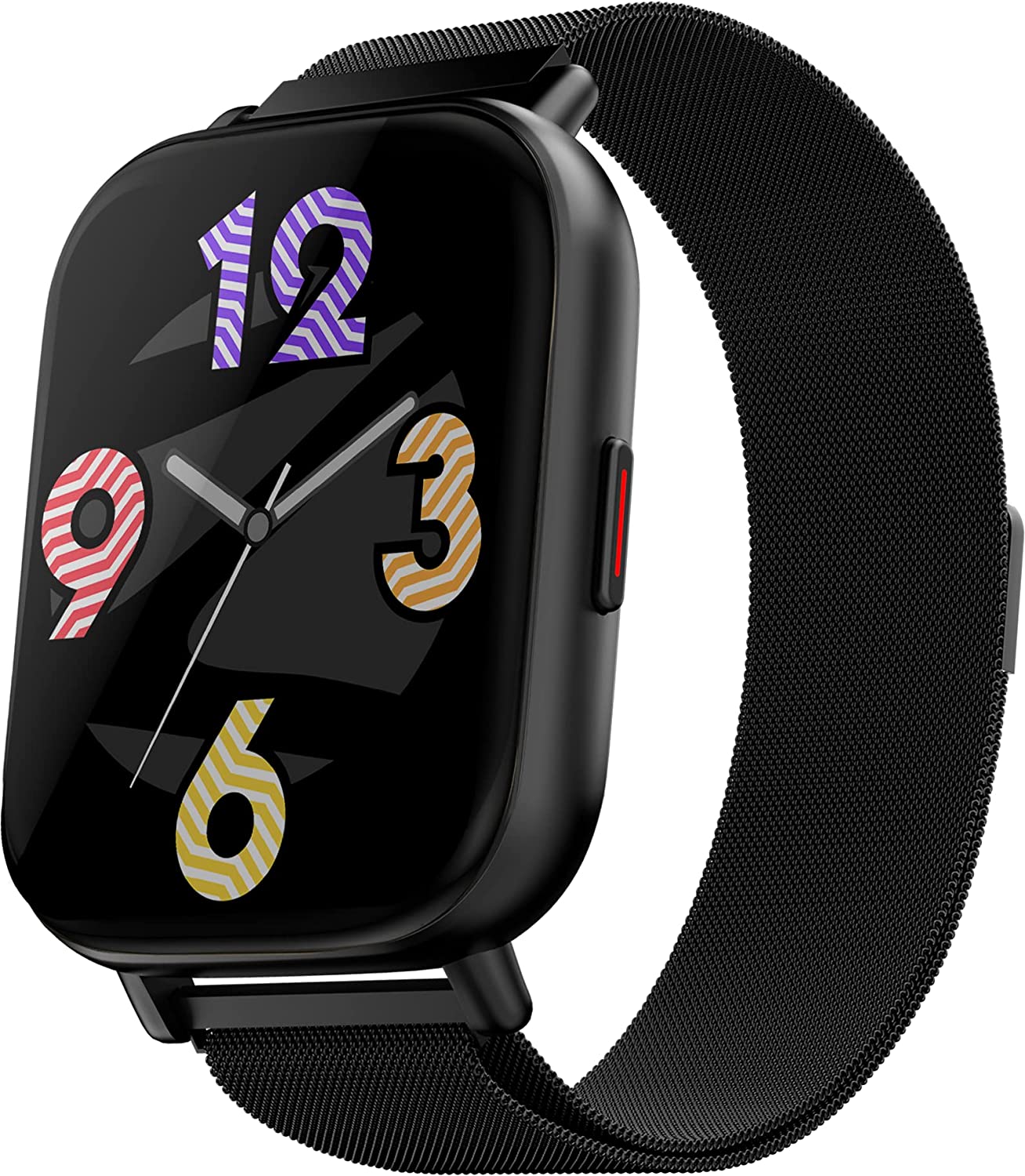 Zebronics Zeb-FIT5220CH Limited Edition Smart Fitness Watch,2.5D Curved Glass 4.4cm Square Display, Metal Body & Strap, SpO2/BP/HR Monitor, IP68 Water Proof, 8 Sports Mode - Image 7
