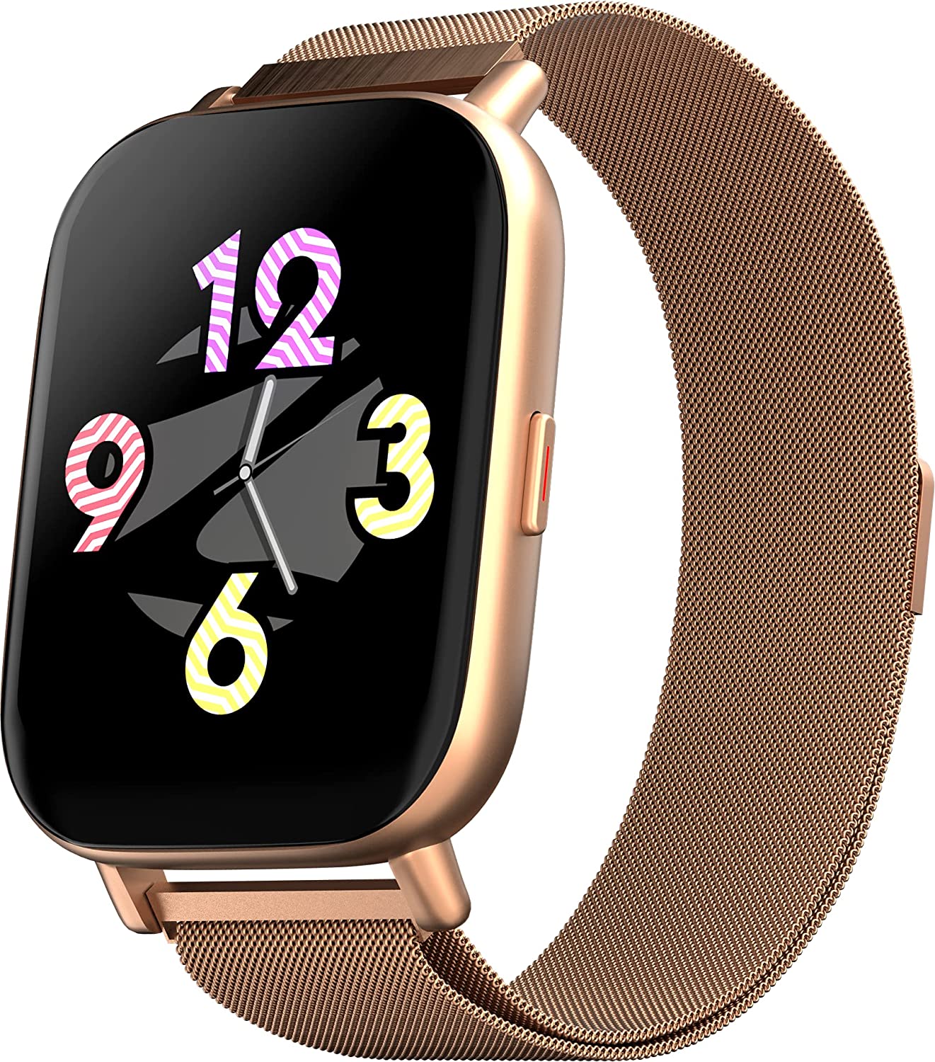 Zebronics Zeb-FIT5220CH Limited Edition Smart Fitness Watch,2.5D Curved Glass 4.4cm Square Display, Metal Body & Strap, SpO2/BP/HR Monitor, IP68 Water Proof, 8 Sports Mode - Image 8