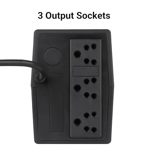 ZEBRONICS Zeb-U725 600VA UPS for Desktop/PC/Computers (not for Routers) with Automatic Voltage Regulation, Black - Image 2