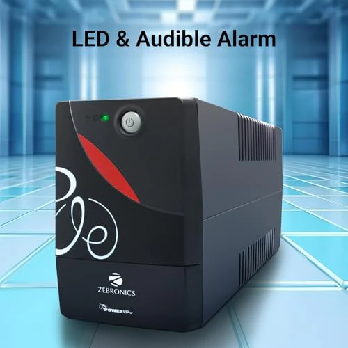 ZEBRONICS Zeb-U725 600VA UPS for Desktop/PC/Computers (not for Routers) with Automatic Voltage Regulation, Black - Image 3