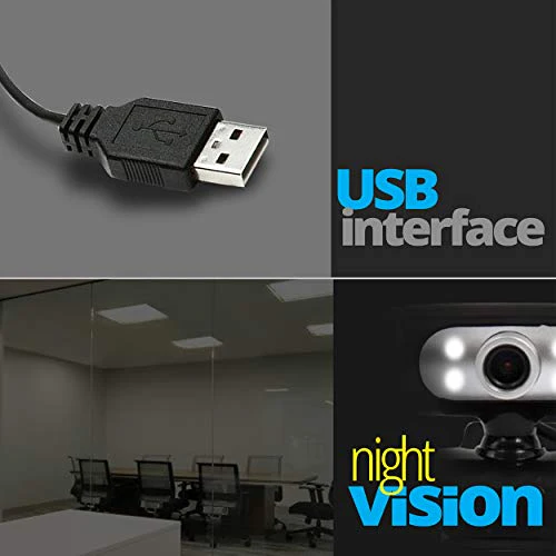 Zebronics Zeb-Ultimate Pro (Full HD) 1080p/30fps Webcam with 5P Lens, Built-in Mic, Auto White Balance, Night Vision, Manual Switch for LED (Black) - Image 5
