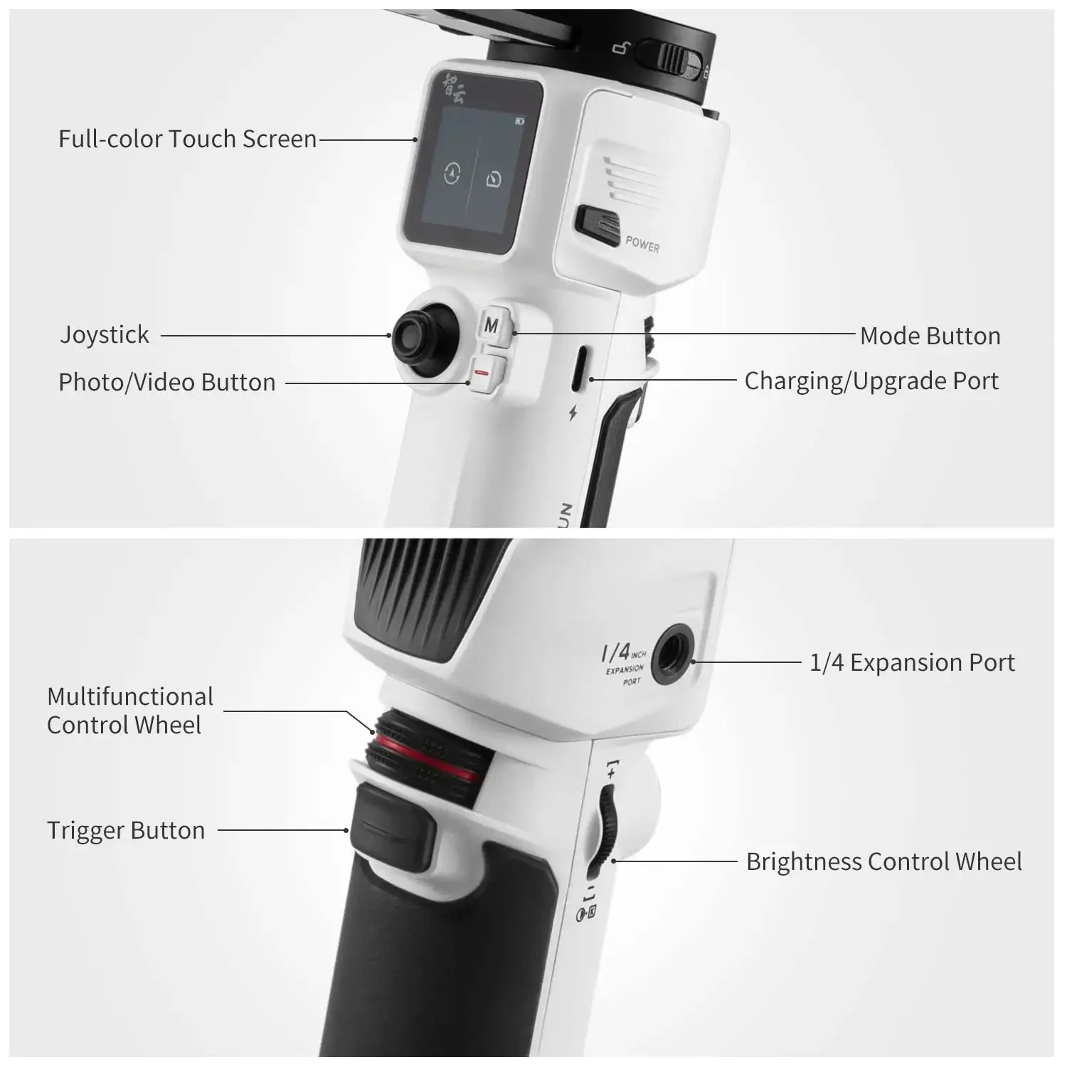 zhiyun Crane M3 Gimbal 3-Axis Handheld Stabilizer - All in One Design for Mirrorless Cameras, Smartphone, Action Cameras - Image 8