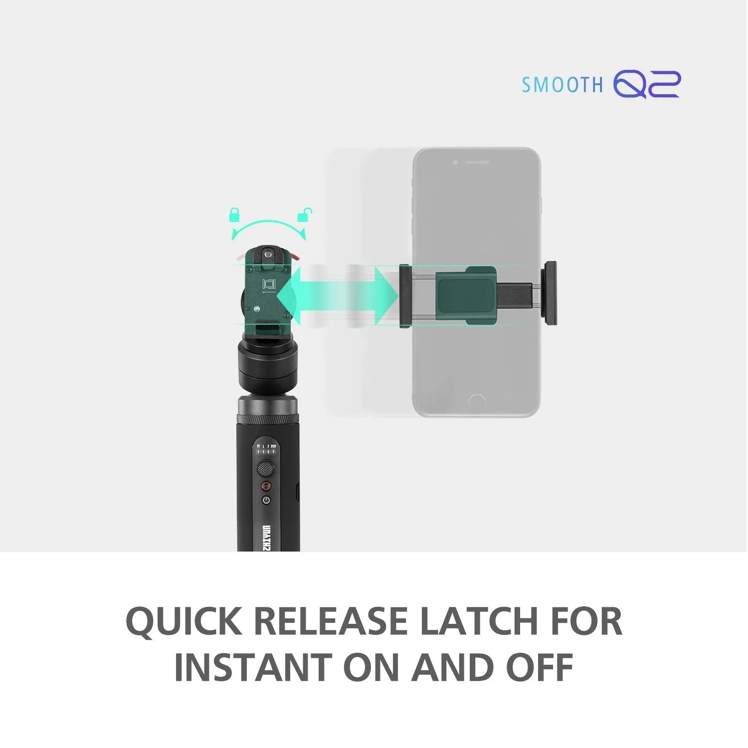 Zhiyun Smooth Q2 3-Axis Handheld Gimbal, Black - Image 3