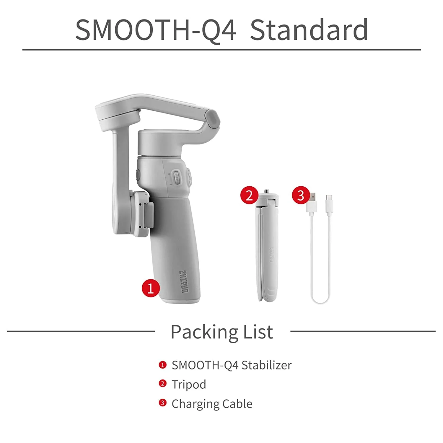 zhiyun Smooth Q4 3-Axis Gimbal Stabilizer for Smartphone - Image 2