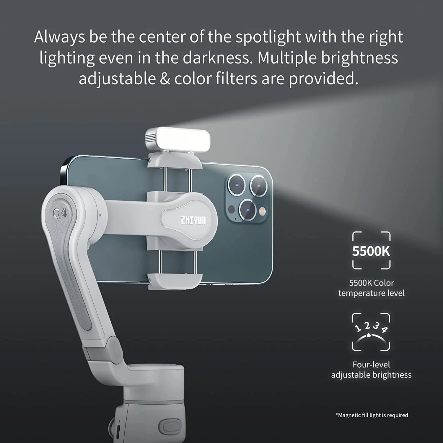 zhiyun Smooth Q4 3-Axis Gimbal Stabilizer for Smartphone - Image 7