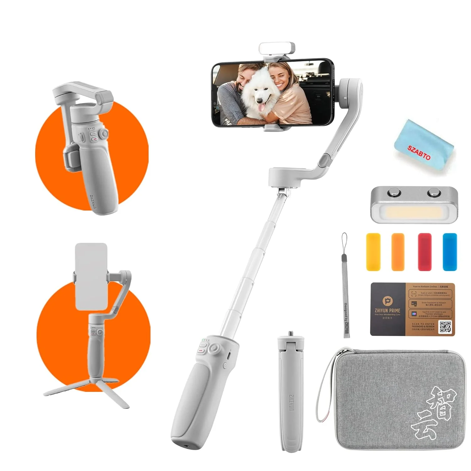 zhiyun Smooth Q4 3-Axis Gimbal Stabilizer for Smartphone - Image 9