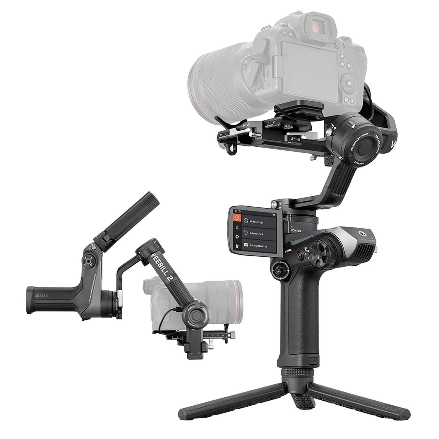 zhiyun Weebill 2 Camera Stabilizer, Handheld 3-Axis Gimbal (with 2 Years ZHIYUN India Official Warranty) for DSLR and Mirrorless Camera with Flip-Out Touch Screen 4Kg Tested Payload