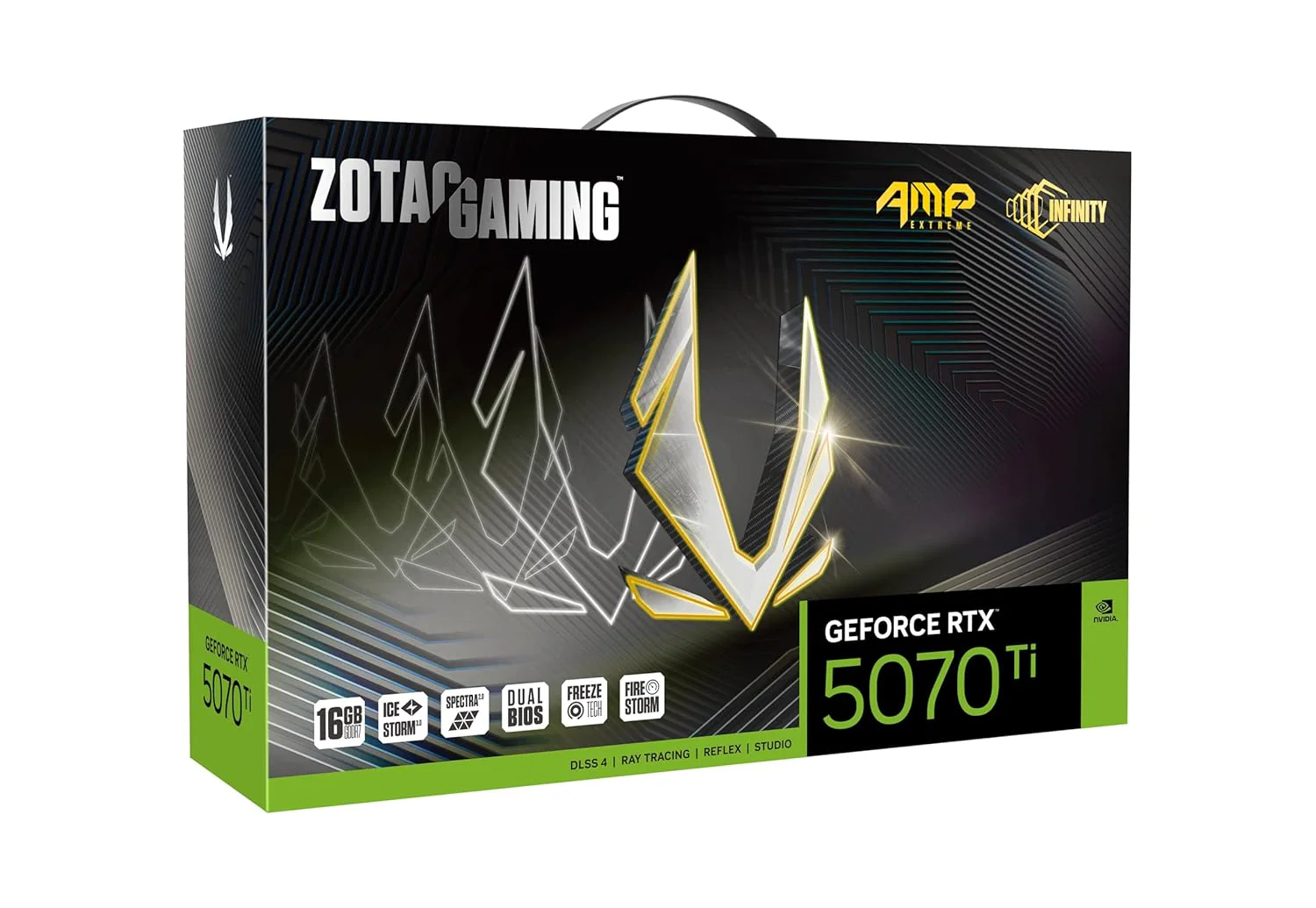 ZOTAC Gaming Geforce RTX 5070 Ti AMP Extreme Infinity Graphics Card - Black|16 GB|DLSS 4|GDDR7|256 Bit|Icestorm 3.0 Advanced Cooling|Triple Fan|Spectra 2.0 ARGB Lighting|ZT-B50710B-10P (BRAND NEW/SEALED) - Image 8